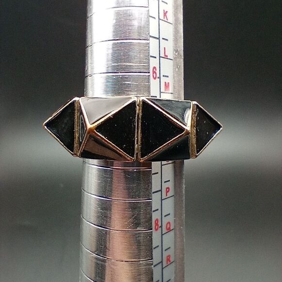 Geometrical stretch spike ring R254 - Picture 2 of 5